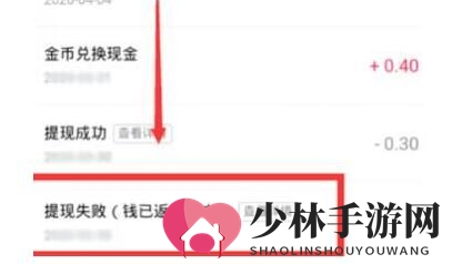 《抖音极速版》提现失败查看方法