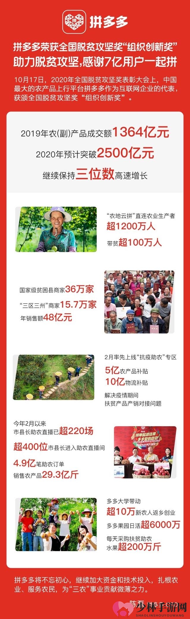 《拼多多》荣获全国脱贫攻坚奖情况解析